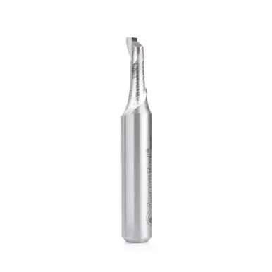 Amana HSS1626 HSS Spiral Aluminum Cutting Single Flute Up-Cut 21/64 D x 3/4 CH x 1/2 Shank 3-1/4"
