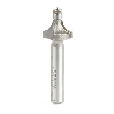 Amana MRR110 Miniature 3/16 R Corner Rounding w/ 3/16 D Ball Bearing x 9/16 D x 3/8 CH x 1/4" Shank