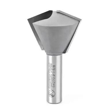 Amana 54270 Carbide Tipped Multi-Sided Glue Joint 67.5 / 22.5 Deg x 1-5/8 D x 1-1/4 CH x 1/2" Shank