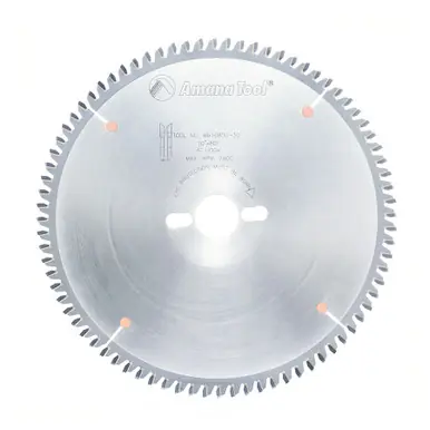 Amana MB10800-30 Carbide Tipped Double-Face Melamine 10" D x 80T H-ATB, -6 Deg, 30MM Bore, Circular