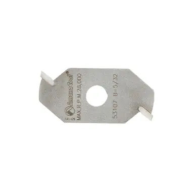 Amana 53107 Slotting Cutter 2 Wing x 1-7/8 D x 5/32 CH x 5/16 Inner D