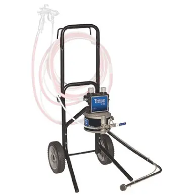 GRACO 233481 - Triton 1 1 Stainless Steel Pump Package, Cart Mount, with Suction Hose, Applicator