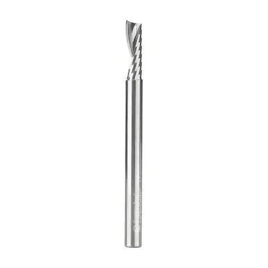 Amana 51453 Spiral O-Single Flute, Plastic Cutting 1/8 D x 5/16 CH x 1/8 Shank x 2" Up-Cut CNC