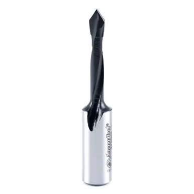 Amana 313005 Carbide Tipped Through-Hole Boring Bit R/H 5mm D x 57mm Long x 10mm Shank
