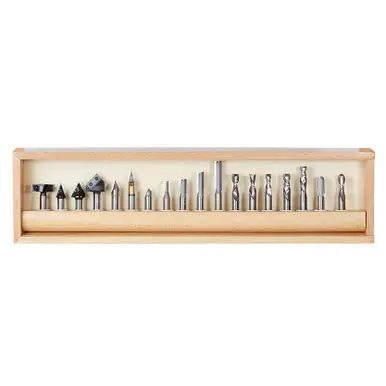 Amana AMS-139 18-Pc Advanced General Purpose CNC Router Bit Collection