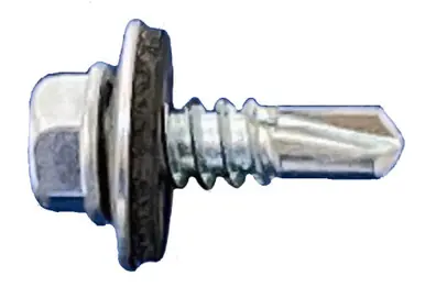 Daggerz NEOSDZ1220 12 x 2" Self-Drill Screw w/Washer, Zinc 1500ct