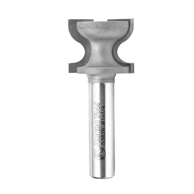 Amana 53826 Carbide Tipped Window Sill Edge 7/32 R x 1-1/4 D x 1" CH x 1/2 Shank Router Bit