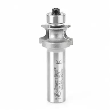 Amana 54162 Carbide Tipped Corner Round 1/8 R x 7/8 D x 9/16 CH x 1/2" Shank Router Bit