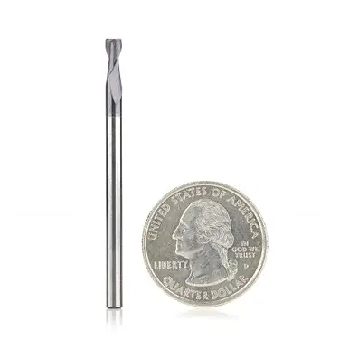 Amana 51461 Spiral for Steel, Stainless Steel & Non Ferrous Metal w/ AlTiN Coating 2-Flute x 1/8 D x