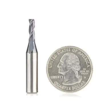 Amana 51460 Spiral for Steel, Stainless Steel & Non Ferrous Metal w/ AlTiN Coating 3-Flute x 1/8 D x