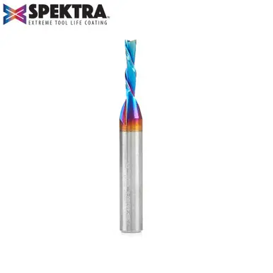 Amana 46200-K Spektra Spiral Plunge 1/8 Dia x 1/2 CH x 1/4 Shank 2" Down-Cut Router Bit