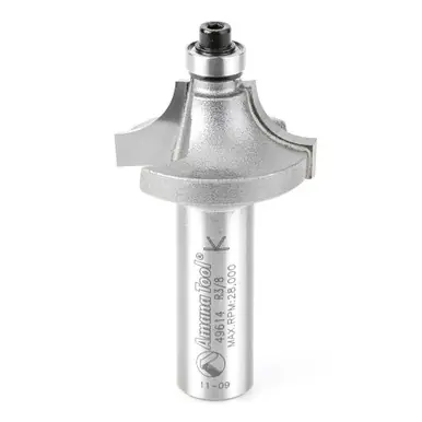 Amana 49614 Carbide Tipped Beading 3/8 R x 1-1/4 D x 5/8 CH x 1/2" Shank Router Bit