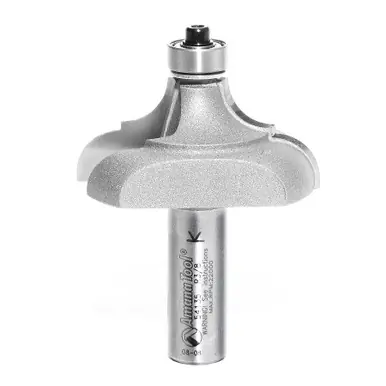 Amana 54135 Carbide Tipped Classical Cove & Bead 3/8 x 3/8 R x 2" D x 1" CH x 1/2 Shank w/ Lower