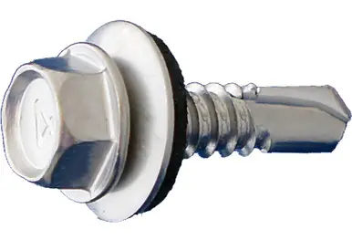 Daggerz NEOSDSS1220 - 12 x 2" Hex Washer Head Self-Drill Screws w/ Bonded Washer 410SS 1500ct