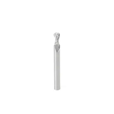 Amana 46426 Up-Cut Spiral Ball Nose 1/8 R x 1/4 D x 1/2 CH x 1/4 Shank x 2-1/2" x 2 Flute Router Bit