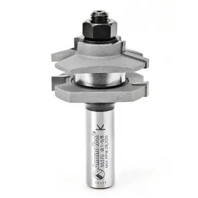 Amana 55370 Carbide Tipped Traditional Reversible Stile and Rail Assembly 1-5/8 D x 11/16 CH x 1/2"