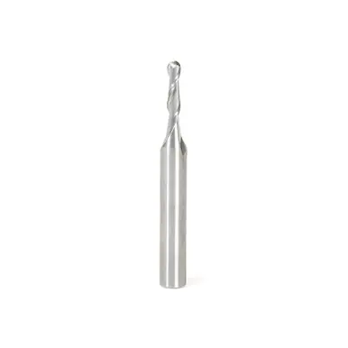 Amana 46453 Up-Cut Spiral CNC Ball Nose 1.5 Radius x 3 Dia x 12 Cut Height x 6 Shank x 50mm Long x 2
