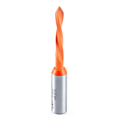 Amana 317015 Ditec Through-Hole Dowel Drill Boring Bit L/H 5mm D x 70mm Long x 10x25mm Shank