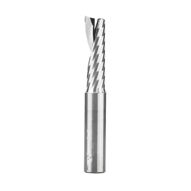 Amana 51428 Spiral O-Single Flute, Plastic Cutting 1/2 D x 1-5/8 CH x 1/2 Shank x 3-1/2" CNC Router