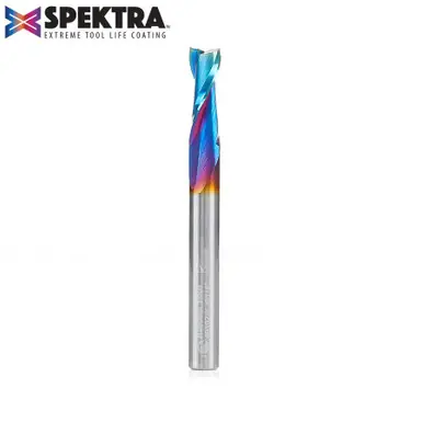 Amana 46102-K Spektra Spiral Plunge 1/4 Dia x 3/4 CH x 1/4 Shank 2-1/2" Up-Cut Router Bit