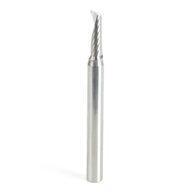Amana 51494 Metric Spiral O-Single Flute, Aluminum Cutting 5 D x 16 CH x 6 Shank x 63mm Long Up-Cut