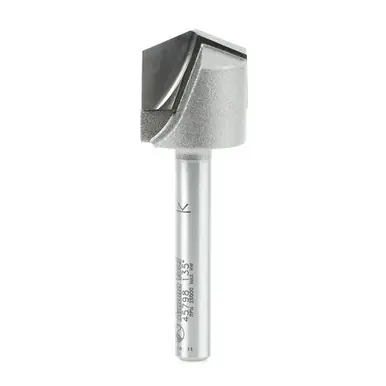 Amana 45798 V-Groove 135 Deg. Folding for ACM Panels Like Alucobond, Dibond, 0.078 Tip Cut Width x