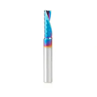 Amana 51504-K Spektra Coated Spiral O-Single Flute, Plastic Cutting 1/4 D x 3/4 CH x 1/4 Shank x 2"