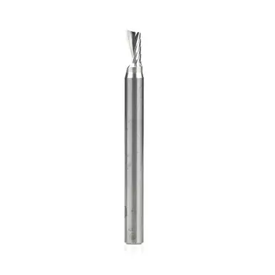 Amana 51473 Spiral O-Single Flute, Aluminum Cutting 5/32 D x 5/16 CH x 3/16 Shank x 2" Up-Cut Router