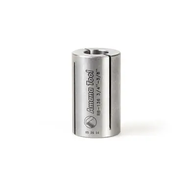 Amana RB-136 High Precision Steel Router Collet Reducer 3/4 Overall D x 3/8 Inner D x 1-1/4"