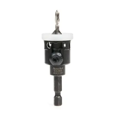 Amana 55295 Carbide Tipped Countersink w/Adjustable Low Friction Depth-Stop 1/2 D x 49 Deg x 1/4