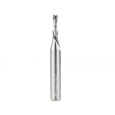 Amana 51782 CNC Spiral Double O-Flute, Plastic Cutting 1/8 Dia x 1/2 CH x 1/4 Shank x 2" Down-Cut