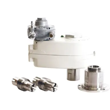 GRACO 24C522 - Heavy-Duty In-Drum Back-Geared Agitator, Stainless Steel, 2" Bung Adapter, 7/16"