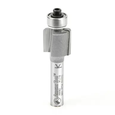Amana 49092 Carbide Tipped Cove 1/16 R x 1/2 D x 1/2 CH x 1/4" Shank w/ Lower Ball Bearing Router