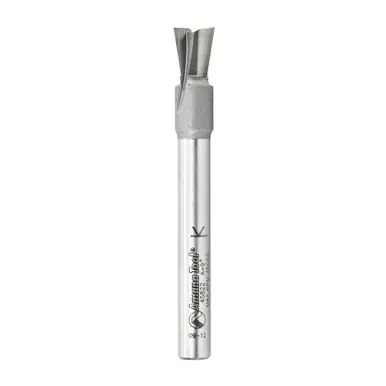 Amana 45822 Carbide Tipped Dovetail 9 Deg x 5/16 D x 3/8 CH x 1/4" Shank Router Bit