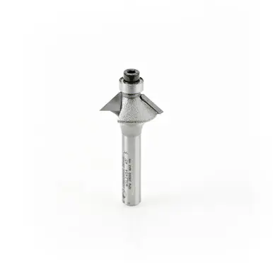 Amana MSL2454 Carbide Tipped Miniature Chamfer 45 Deg Angle x 25/32 D x 1/4 CH x 1/4" Shank Router