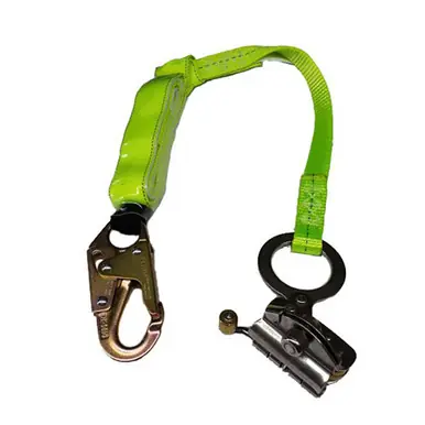 Safewaze FS00SP/FS1118-3 - 3‘ Energy Absorbing Lanyard attached to FS1118 Trailing Fall Arrester