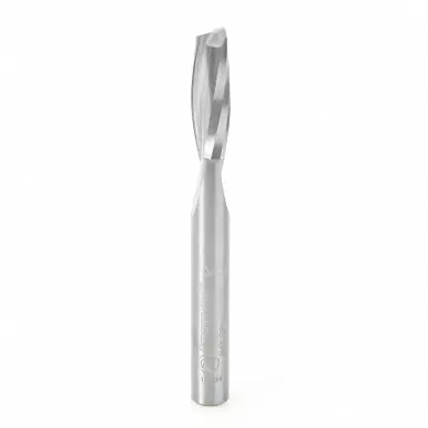 Amana 46249 CNC Spiral Plunge for Solid Wood 1/4 D x 3/4 CH x 1/4 Shank x 2-1/2" Up-Cut Router Bit