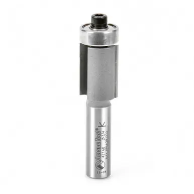 Amana 47140 Carbide Tipped Flush Trim 3/4 D x 1/2 CH x 1/2 Shank x 3-1/4" Router Bit w/ Lower Ball