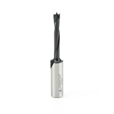 Amana 204005 Carbide Tipped Brad Point Boring Bit R/H 5mm D x 70mm Long x 10mm Shank