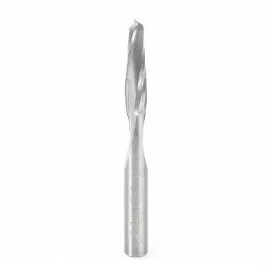 Amana 46247 CNC Spiral Plunge for Solid Wood 7/32 D x 1 CH x 1/4 Shank x 2-1/2" Up-Cut Router Bit