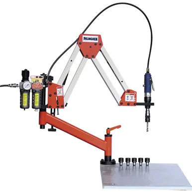 PALMGREN 9680411 - 58" Reach 700 RPM Pneumatic Tapping Arm