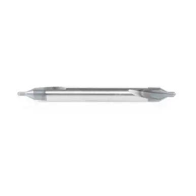 Amana 51670 118 Deg Point Center Drill High Performance AlTiN Coated 60 Deg Double End Drill 2-Flute