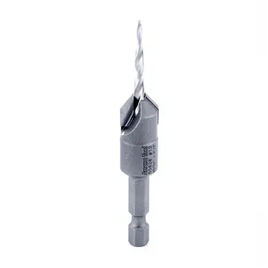 Amana 55628 Carbide Tipped Countersink Taper 12 Screw 1/2 D x 9/64 Drill D x 1/4 Hex Shank
