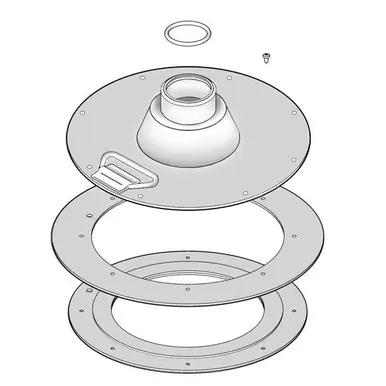GRACO 223700 - Fire-Ball XD Follower Plate, 120 lb Drum