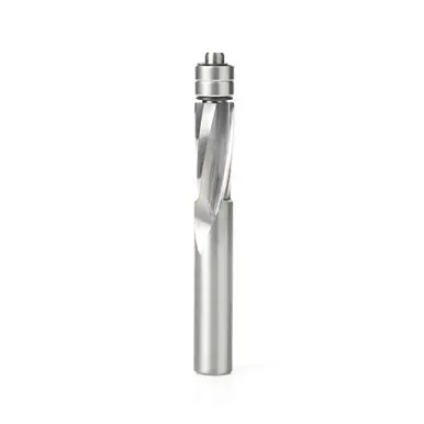 Amana 46300 UltraTrim Spiral 1/2 D x 1-1/4 CH x 1/2 Shank x 4" w/ Double Lower BB Up-Cut Router Bit