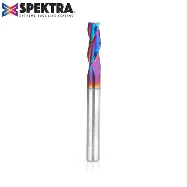 Amana 46094-K Spektra Spiral 1/4 D x 3/4 CH x 1/4 Shank x 2-1/2" Composite, Fiberglass & Phenolic