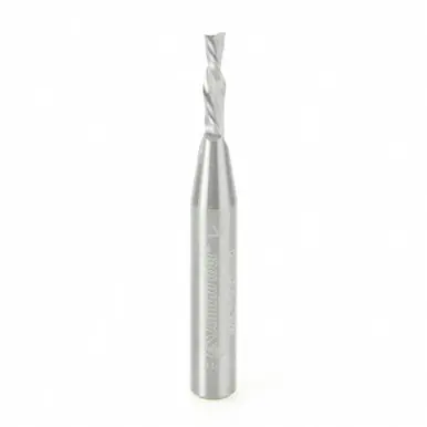 Amana 46200 Spiral Plunge 1/8 D x 1/2 CH x 1/4 Shank x 2" 2 Flute Down-Cut Router Bit