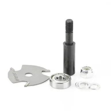 Amana 53402-1 Slotting Cutter Assembly 3 Wing x 1-7/8 Dia x 5/64 Cut Height x 1/2" Shank Router Bit