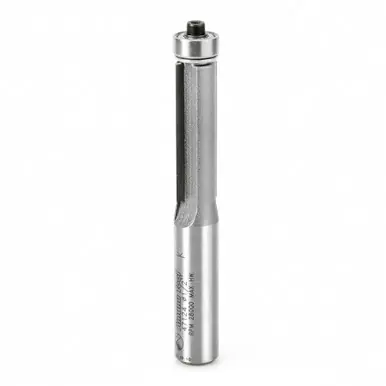 Amana 47124 Carbide Tipped Flush Trim 1/2 D x 1-1/2 CH x 1/2 Shank x 3-7/8" Router Bit w/ Lower Ball