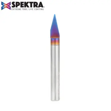 Amana 45774-K Spektra 30 Degree Engraving 0.030 Tip Width x 1/4 Shank x 2-1/4" Signmaking Router Bit